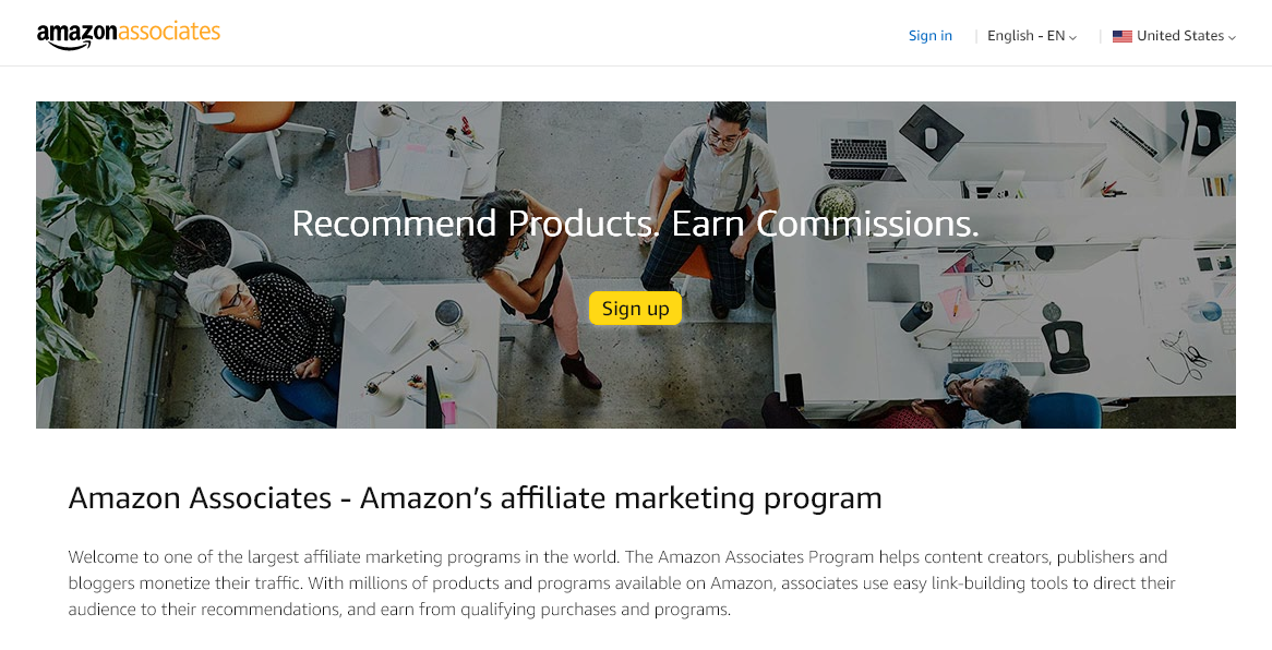 Amazon’s affiliate marketing program